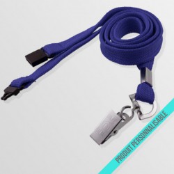Tour de cou personnalisable avec attache anti-étouffement