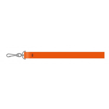Tour de cou personnalisé avec lanyard polyester et mousqueton