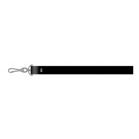 Tour de cou personnalisé avec lanyard polyester et mousqueton
