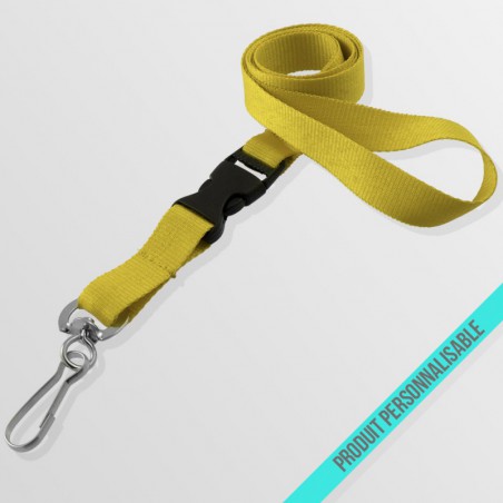 Tour de cou personnalisé en polyester avec boucle détachable