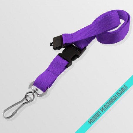 Tour de cou personnalisable avec boucle anti-étouffement