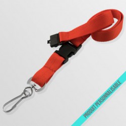 Tour de cou personnalisable avec boucle anti-étouffement