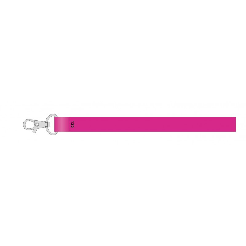Tour de cou personnalisé avec lanyard plat et mousqueton