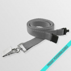 Tour de cou personnalisable anti-étouffement avec pince croco