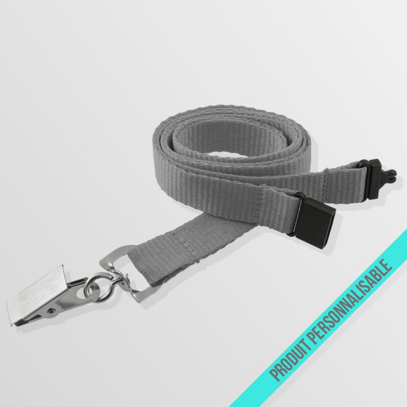 Tour de cou personnalisable anti-étouffement avec pince croco