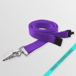 Tour de cou personnalisable anti-étouffement avec pince croco