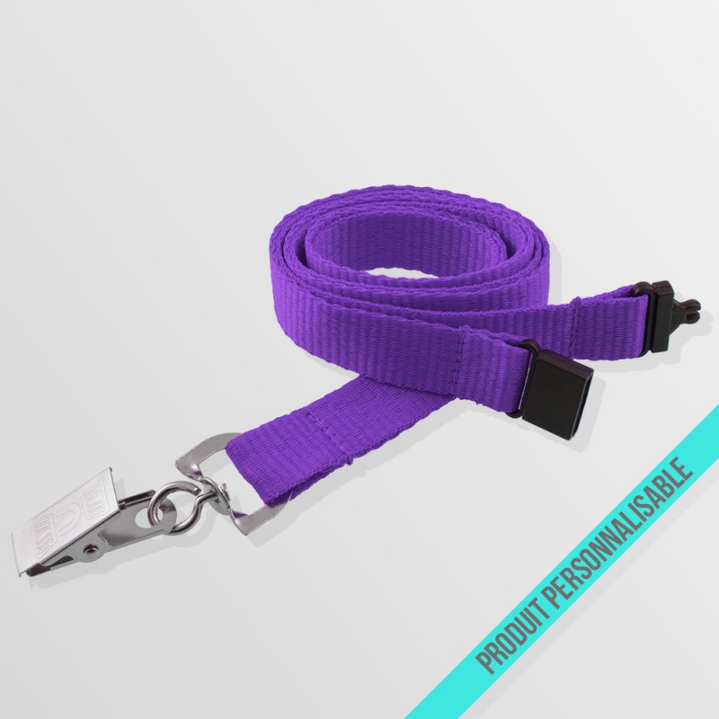 Tour de cou personnalisable anti-étouffement avec pince croco