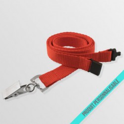 Tour de cou personnalisable anti-étouffement avec pince croco