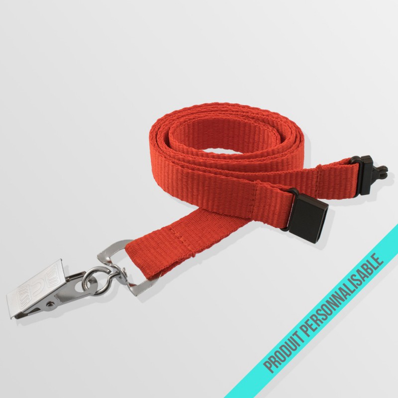 Tour de cou personnalisable anti-étouffement avec pince croco