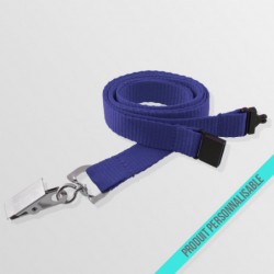 Tour de cou personnalisable anti-étouffement avec pince croco