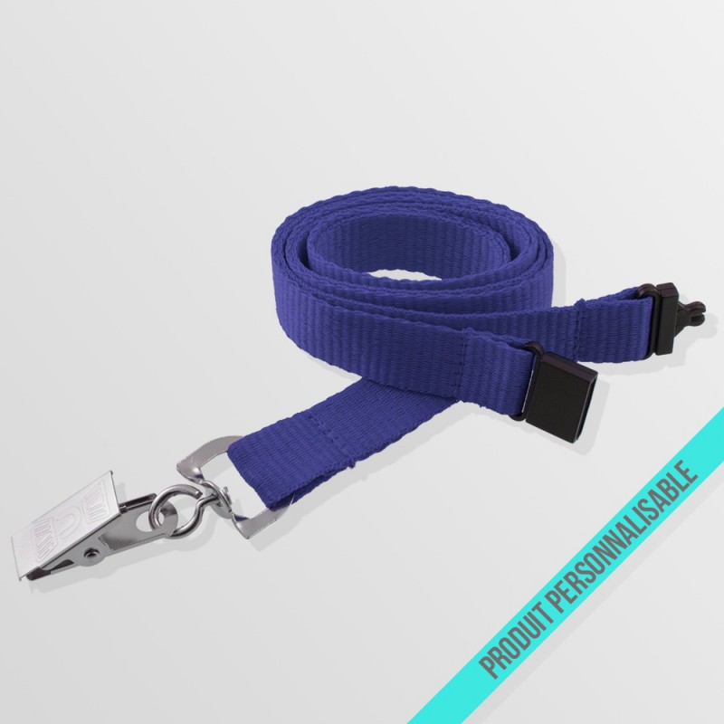 Tour de cou personnalisable anti-étouffement avec pince croco