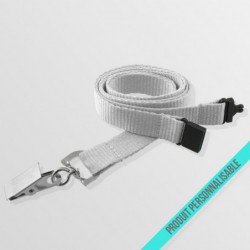 Tour de cou personnalisable anti-étouffement avec pince croco