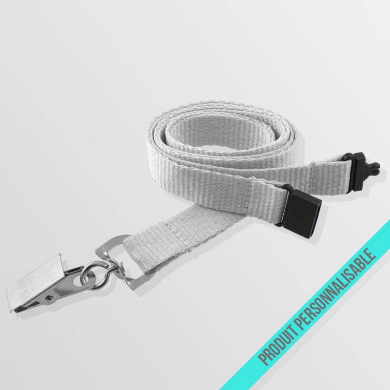 Tour de cou personnalisable anti-étouffement avec pince croco