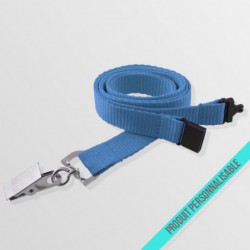 Tour de cou personnalisable anti-étouffement avec pince croco