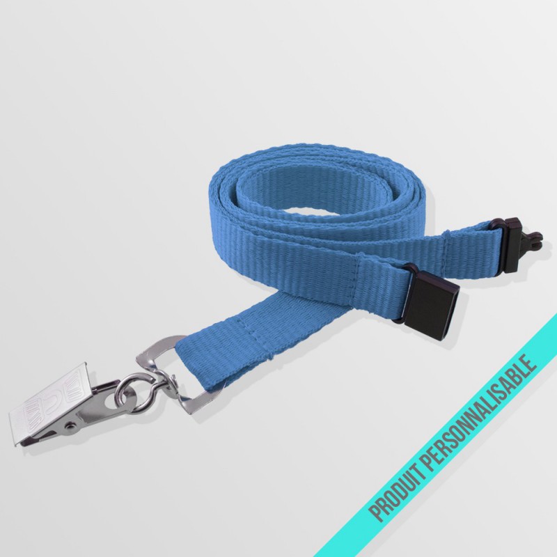 Tour de cou personnalisable anti-étouffement avec pince croco