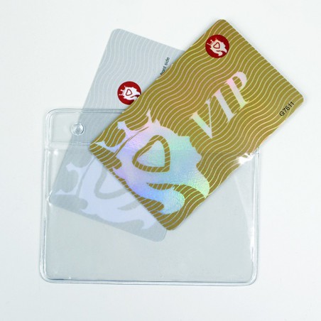 Porte badge souple avec double pochette - 123 Tours de cou