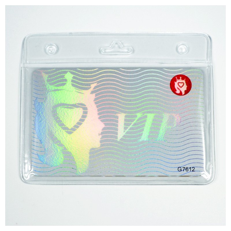 Porte badge souple avec double pochette - 123 Tours de cou