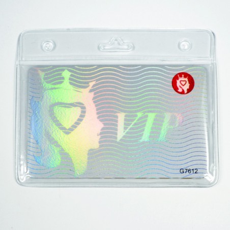 Porte badge souple avec double pochette - 123 Tours de cou