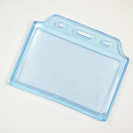 Porte badge tour de cou en plastique semi-rigide / format CB