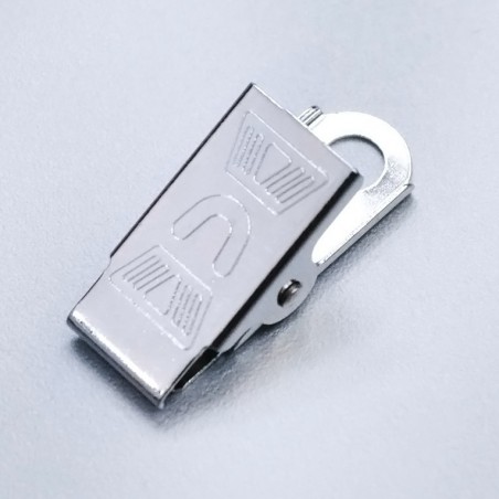Clip croco à riveter pour porte badge - 123 Tours de cou