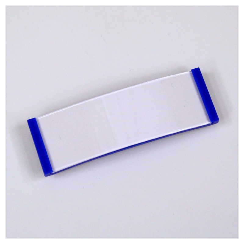 Badge porte nom avec aimant / coloris bleu - 123 Tours de cou
