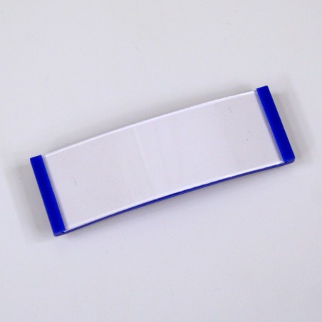 Badge porte nom avec aimant / coloris bleu - 123 Tours de cou