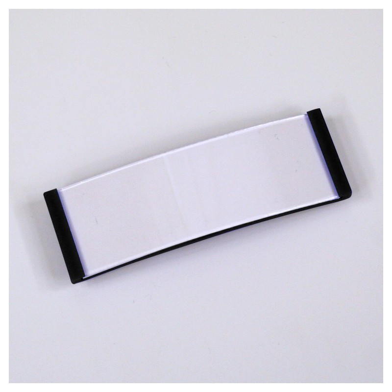 Badge porte nom rectangulaire et aimanté - 123 Tours de cou