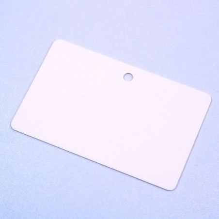 Carte PVC perforée / coloris blanc - 123 Tours de cou
