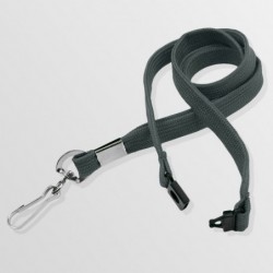 Tour de cou plat en polyester avec mousqueton standard Tour de cou plat en polyester avec mousqueton standard