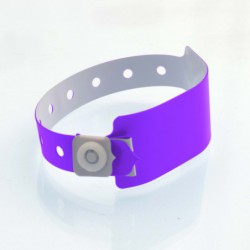 Bracelet vinyle personnalisable à panneau d'écriture