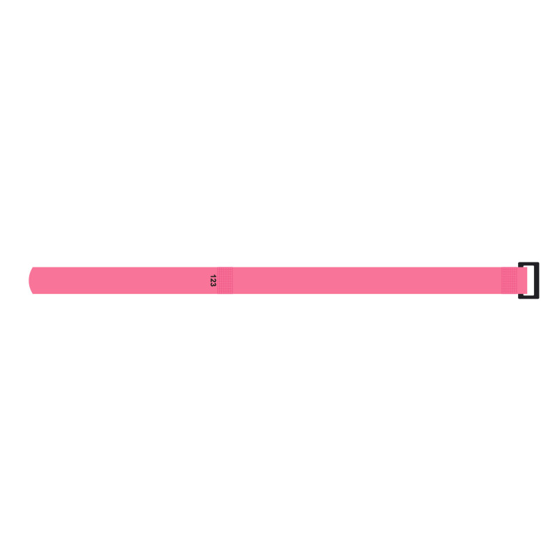 Bracelet velcro personnalisable : 20 millimètres - 123 Bracelets