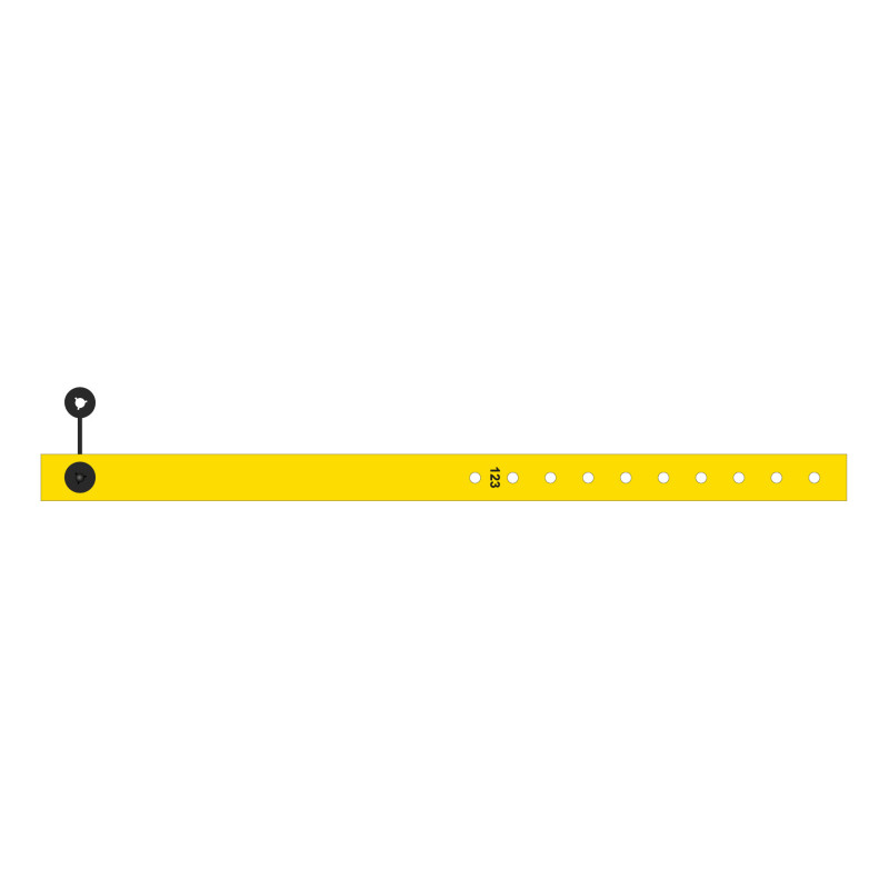 Bracelet personnalisé tissu fermeture clip plastique