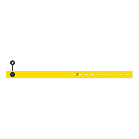 Bracelet personnalisé tissu fermeture clip plastique