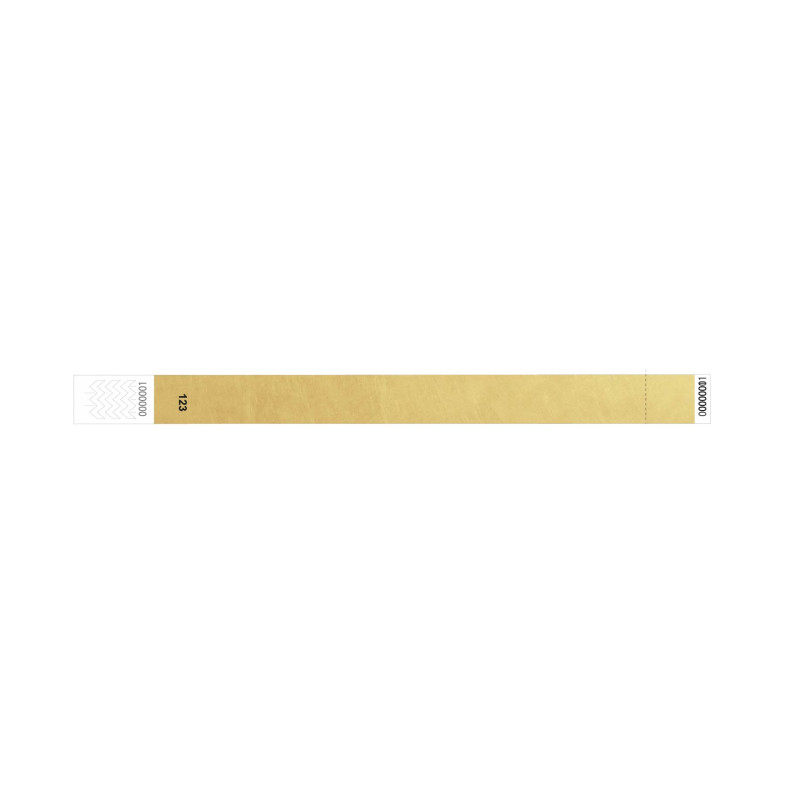 Bracelet tyvek personnalisé 19 mm : coupon détachable - 123 Bracelets