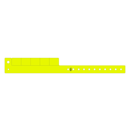 Bracelet vinyle personnalisable : 5 coupons - 123 Bracelets
