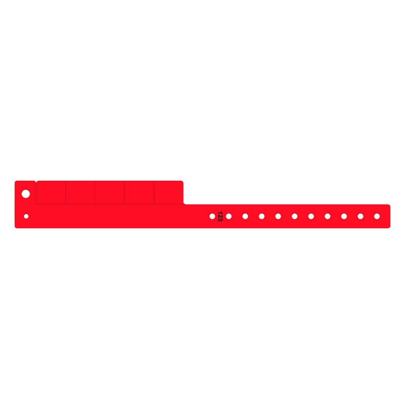 Bracelet vinyle personnalisable : 5 coupons - 123 Bracelets