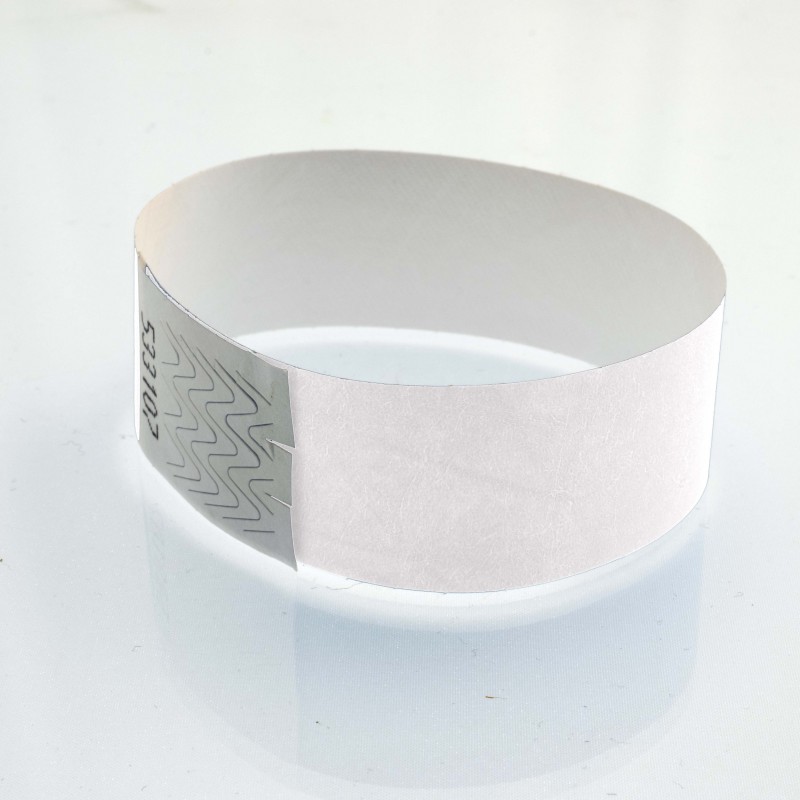 Bracelet tyvek 25 mm : identification / contrôle - 123 Bracelets