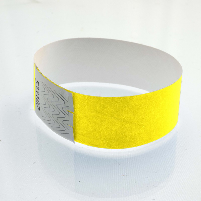 Bracelet tyvek 25 mm : identification / contrôle - 123 Bracelets
