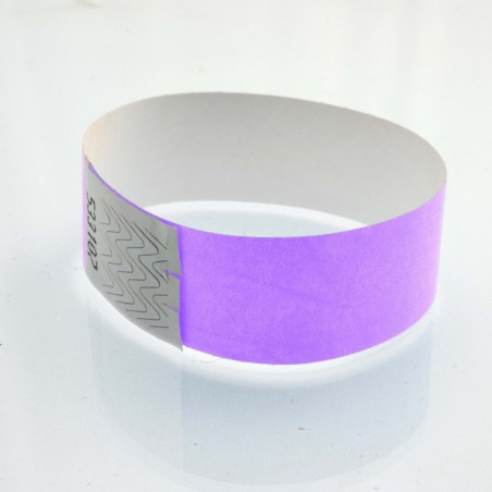 Bracelet tyvek 25 mm : identification / contrôle - 123 Bracelets