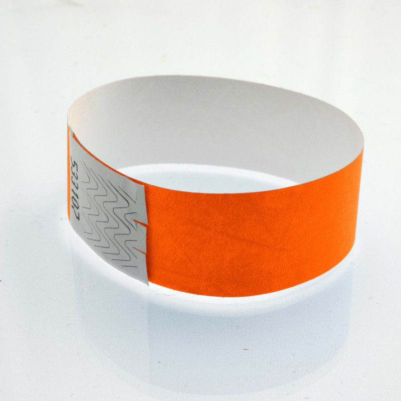 Bracelet tyvek 25 mm : identification / contrôle - 123 Bracelets