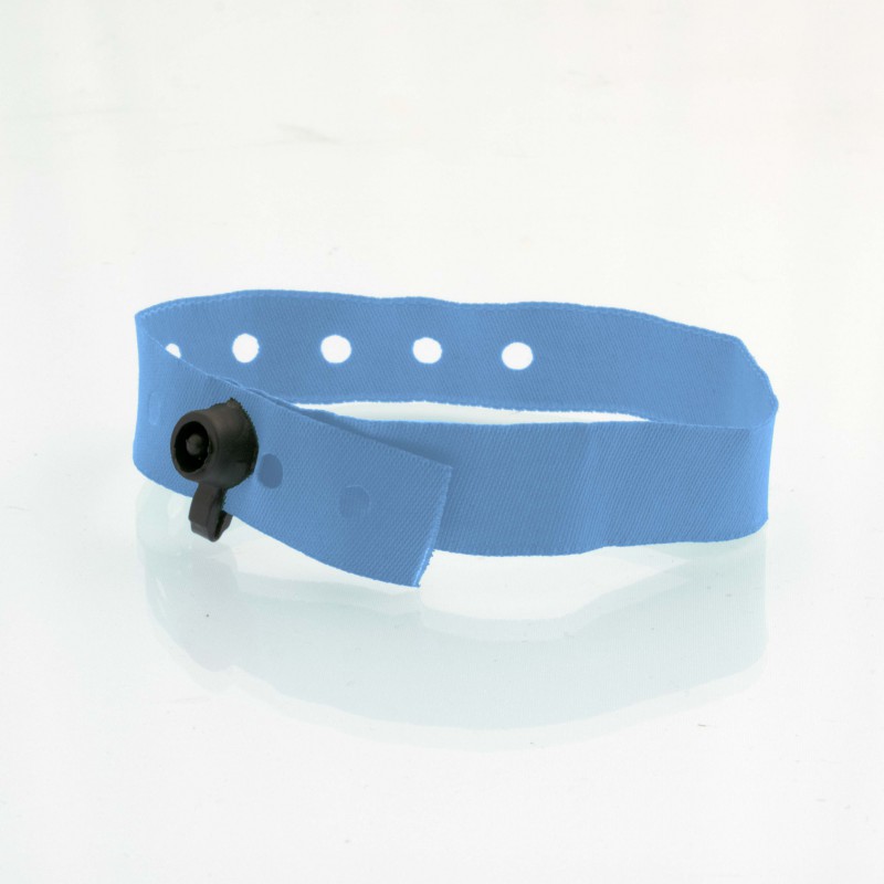 Bracelet identification tissu : fermeture par clip - 123 Bracelets
