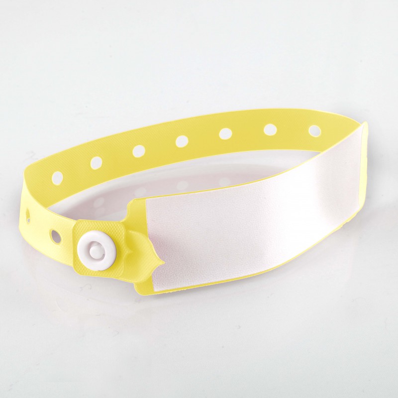 Bracelet a panneau d'écriture adulte : identification hôpital
