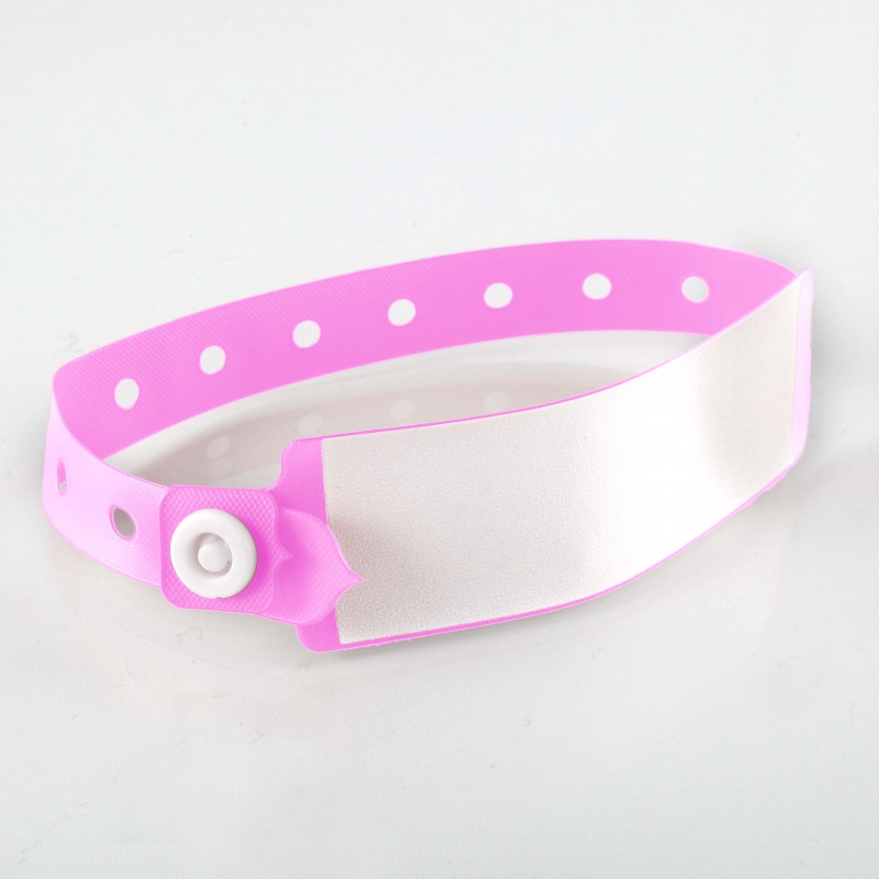 Bracelet a panneau d'écriture adulte : identification hôpital