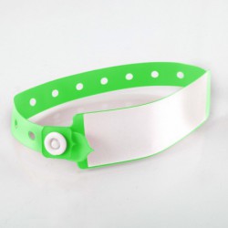 Bracelet a panneau d'écriture adulte : identification hôpital Bracelet a panneau d'écriture adulte : identification hôpital