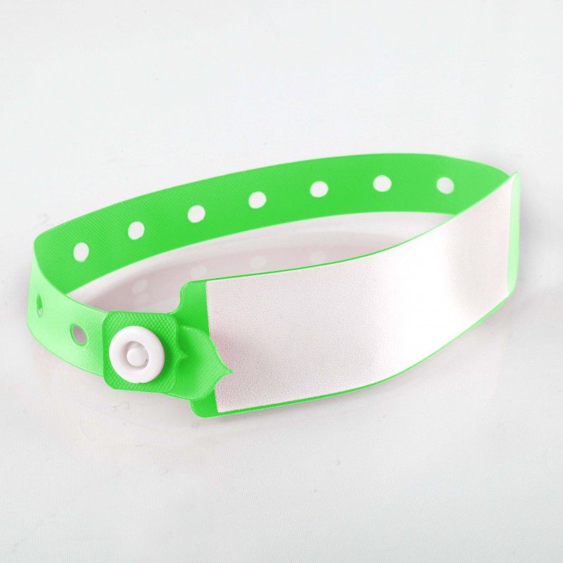 Bracelet a panneau d'écriture adulte : identification hôpital