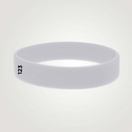 Bracelet silicone personnalisé : taille adulte - 123 Bracelets