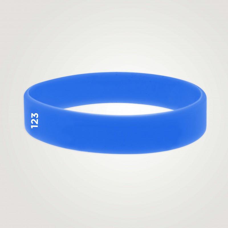 Bracelet silicone personnalisé : taille adulte - 123 Bracelets