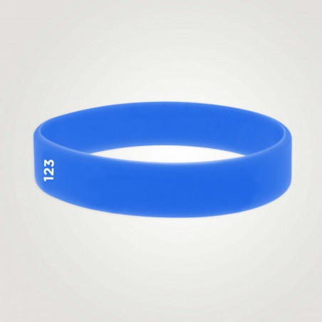 Bracelet silicone personnalisé : taille adulte - 123 Bracelets
