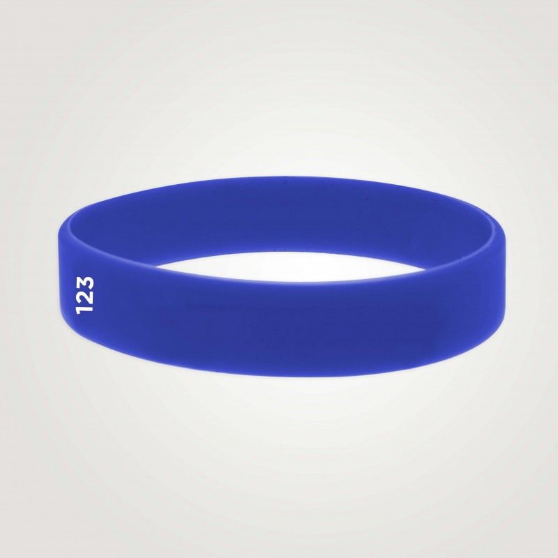 Bracelet silicone personnalisé : taille adulte - 123 Bracelets