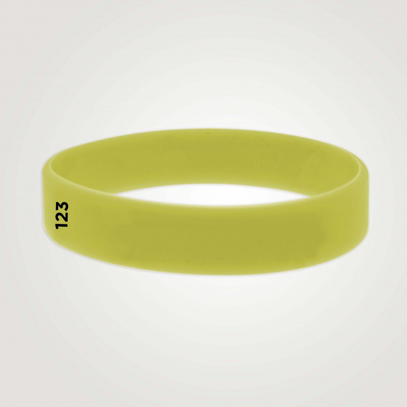 Bracelet silicone personnalisé : taille adulte - 123 Bracelets